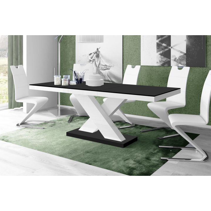 Stół Xenon 140 Dąb Artisan / Czarny Super Decor